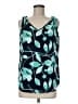Periwinkle 100% Polyester Teal Sleeveless Blouse Size M - photo 1