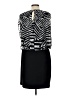 Perceptions Animal Print Black Cocktail Dress Size 12 - photo 2