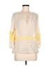 Floreat 100% Cotton Ivory 3/4 Sleeve Blouse Size S - photo 1