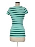 Active Basic Stripes Teal Short Sleeve T-Shirt Size M - photo 2