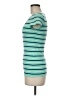 Active Basic Stripes Teal Short Sleeve T-Shirt Size M - photo 5