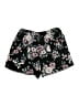 Three Dots 100% Rayon Floral Black Shorts Size L - photo 1