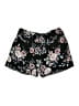 Three Dots 100% Rayon Floral Black Shorts Size L - photo 2