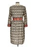 Avon Print Brown Casual Dress Size L - photo 2