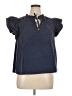 Vineyard Vines Blue Short Sleeve Blouse Size XL - photo 1