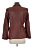 Alfani 100% Leather Brown Leather Jacket Size M - photo 2