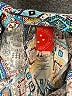 Red Carter 100% Rayon Paisley Blue Romper Size XS - photo 4