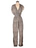 Blue Life 100% Rayon Animal Print Tan Jumpsuit Size S - photo 1