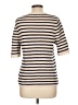 J.Crew 100% Cotton Stripes Ivory Pullover Sweater Size L - photo 2