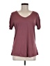 Just Be... Burgundy Short Sleeve Top Size M - photo 1