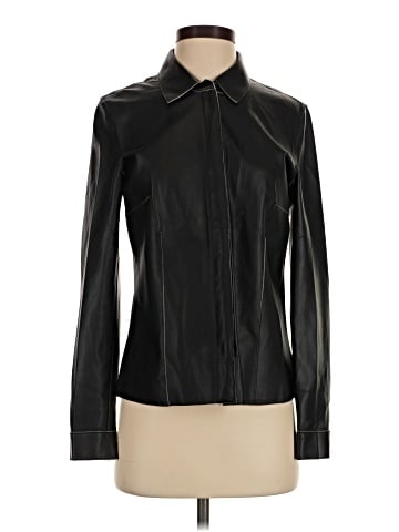 Ecru Leather Jacket (view 1)