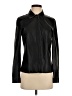 Ecru 100% Leather Solid Black Leather Jacket Size S - photo 1