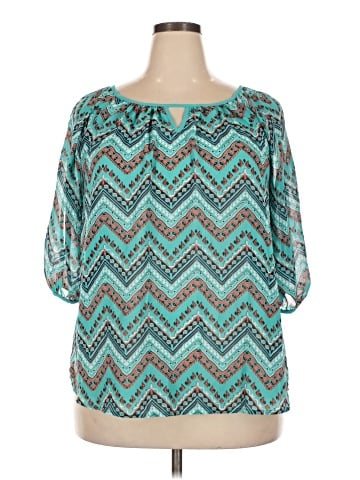Eyelash Couture 3/4 Sleeve Blouse (view 1)