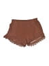 Rewash 100% Rayon Solid Brown Shorts Size S - photo 1