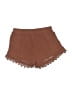 Rewash 100% Rayon Solid Brown Shorts Size S - photo 2