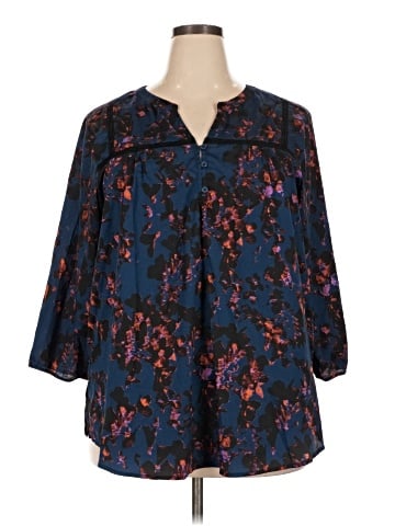 Collective Concepts 3/4 Sleeve Blouse (view 1)