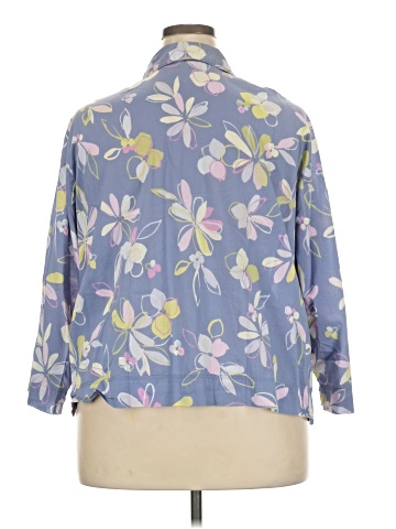 Sigrid Olsen Sport 3/4 Sleeve Button-Down Shirt (view 2)