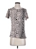 Chaser 100% Cotton Animal Print Silver Short Sleeve Top Size XS - photo 1