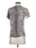 Chaser 100% Cotton Animal Print Silver Short Sleeve Top Size XS - photo 2