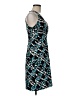 Connected Apparel Graphic Teal Cocktail Dress Size 6 - photo 4