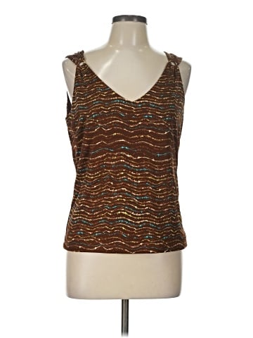 Anne Klein Sleeveless Silk Top (view 1)
