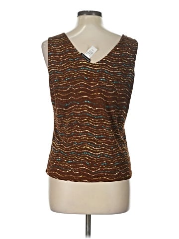 Anne Klein Sleeveless Silk Top (view 2)