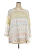 Ali Miles 100% Polyester White 3/4 Sleeve Top Size 3X - photo 1