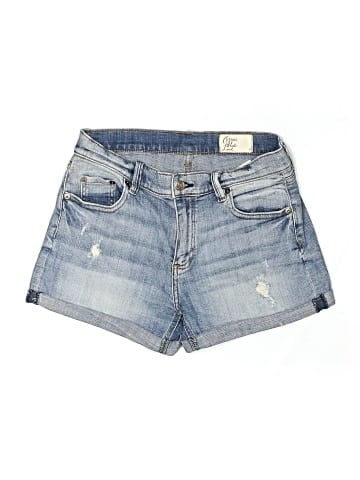 Cosmic Blue Love Denim Shorts (view 1)