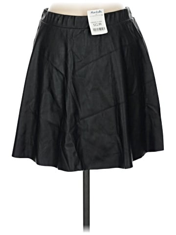 Peach Royal Faux Leather Skirt (view 2)