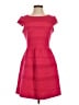Elle Solid Red Cocktail Dress Size 4 - photo 1