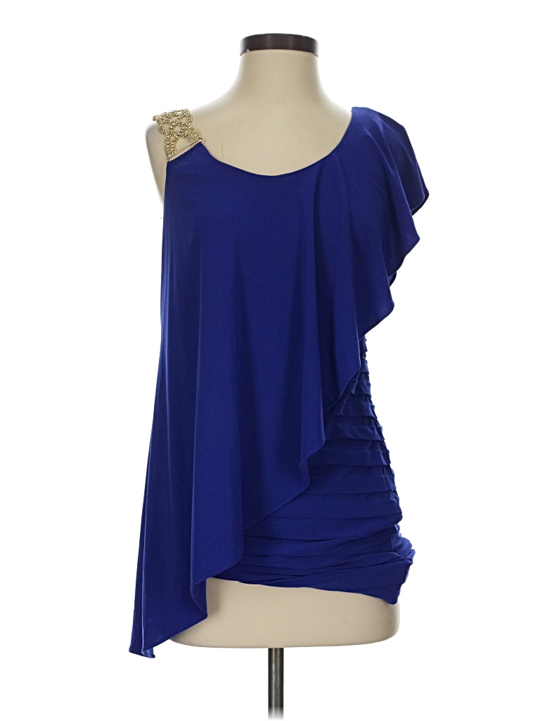 Pre-owned Betsy & Adam Cocktail Dress In Blue