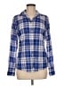 J.Crew 100% Cotton Plaid Blue Long Sleeve Button-Down Shirt Size 6 - photo 1