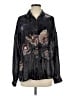 Johnny Was Floral Black Long Sleeve Blouse Size XS - photo 1