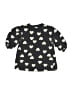 H&M 100% Cotton Hearts Black Pullover Sweater 9-12 MO / 12 MO - photo 1