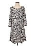 MSK Graphic Gray Casual Dress Size S - photo 1
