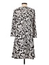 MSK Graphic Gray Casual Dress Size S - photo 2
