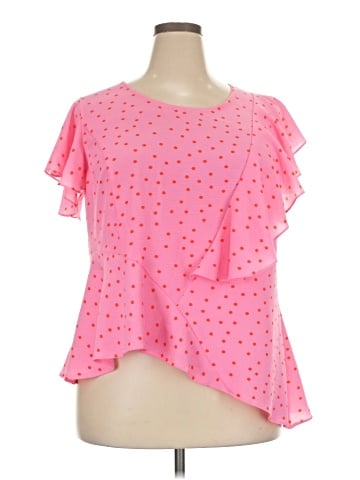 City Chic Short Sleeve Blouse (view 1)