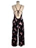 Pins and Needles Floral Black Jumpsuit Size M - photo 2