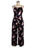 Pins and Needles Floral Black Jumpsuit Size M - photo 1