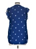 Lipslide 100% Polyester Stars Blue Sleeveless Blouse Size L - photo 2