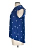 Lipslide 100% Polyester Stars Blue Sleeveless Blouse Size L - photo 5