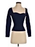 Babaton Blue Long Sleeve Top Size S - photo 1
