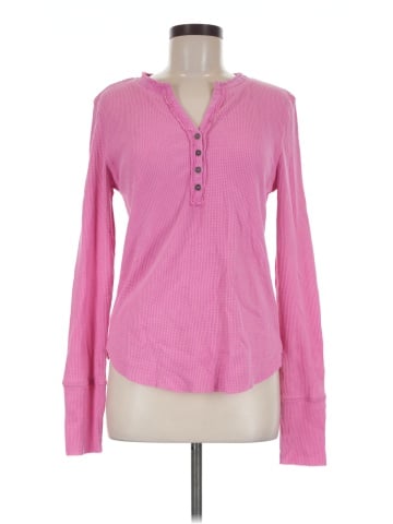 La Miel Long Sleeve Henley (view 1)