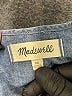 Madewell Blue Chambray Ruffle-Yoke Top Size XS - photo 7