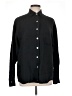 bryn WALKER 100% Linen Solid Black Long Sleeve Button-Down Shirt Size L - photo 1