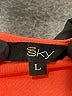 Sky 100% Rayon Orange Short Sleeve Blouse Size L - photo 7