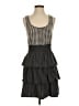 Bebop Houndstooth Gray Casual Dress Size S - photo 1