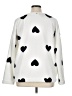 Ann Taylor LOFT Outlet 100% Polyester Hearts White Pullover Sweater Size XL - photo 2