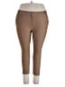 Yelete Solid Brown Active Pants Size 3XL - photo 1