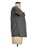 Fei Gray Short Sleeve Blouse Size XS - photo 4